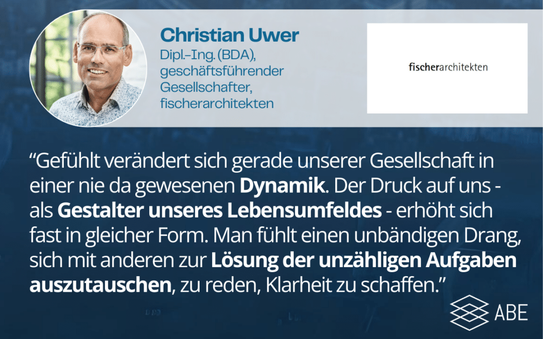 Wir freuen uns über den Beitritt von fischerarchitekten zum ABE-Innovationsnetzwerk!
