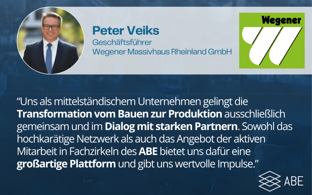 Willkommen im ABE-Innovationsnetzwerk: Wegener Unternehmensgruppe!