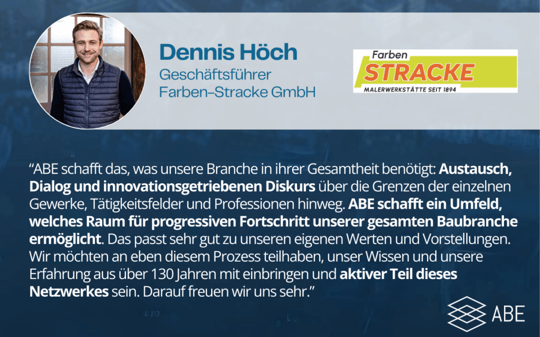Neuer Beitritt zum ABE-Innovationsnetzwerk: Farben Stracke GmbH!