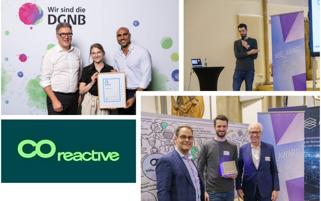Fortsetzung nach Gewinn des ABE_Awards 2024: Co-Reactive gewinnt DGNB Nachhaltigkeitspreis!