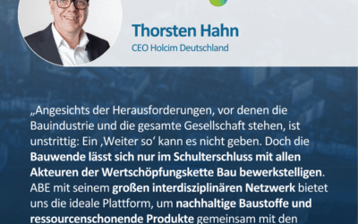 Holcim tritt ABE-Netzwerk bei: Herzlich willkommen!