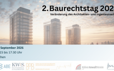 Praxisnahe Orientierung für Planungs-, Architektur- und Ingenieurbüros: 2. Baurechtstag Aachen informiert hochkarätig über aktuelle rechtliche Entwicklungen